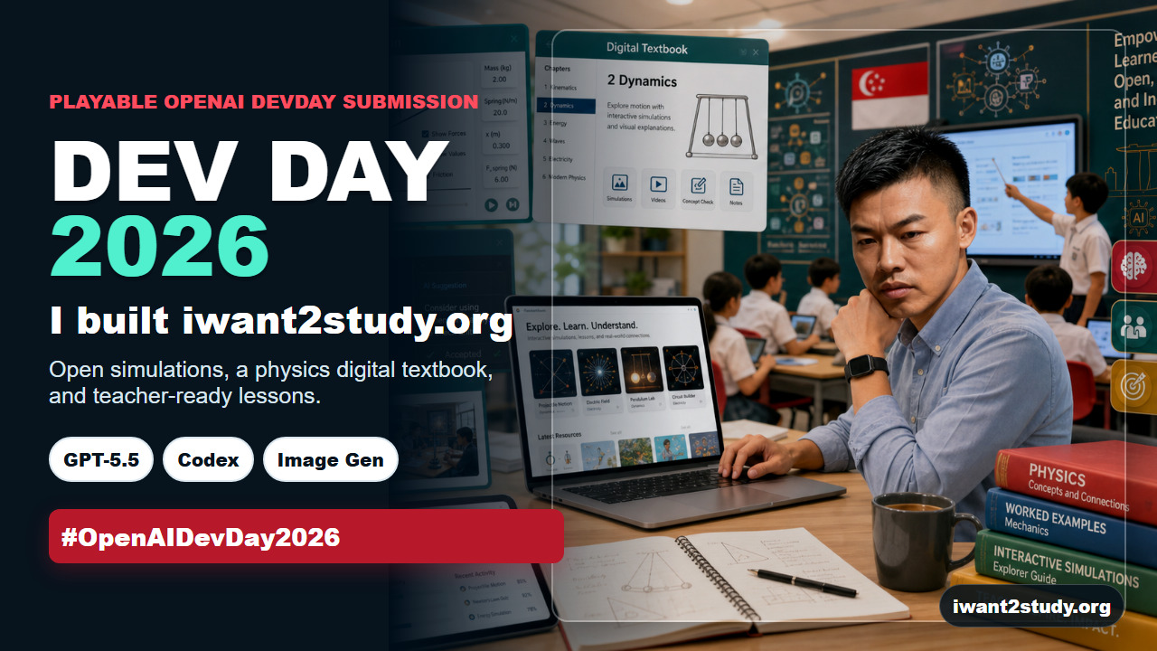 OpenAI DevDay 2026 iwant2study build story thumbnail